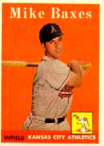 1958 Topps      302     Mike Baxes RC